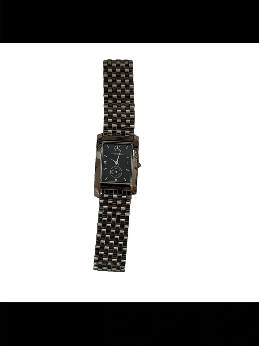 Men's Mercedes Stainless Steel Black Dial Watch